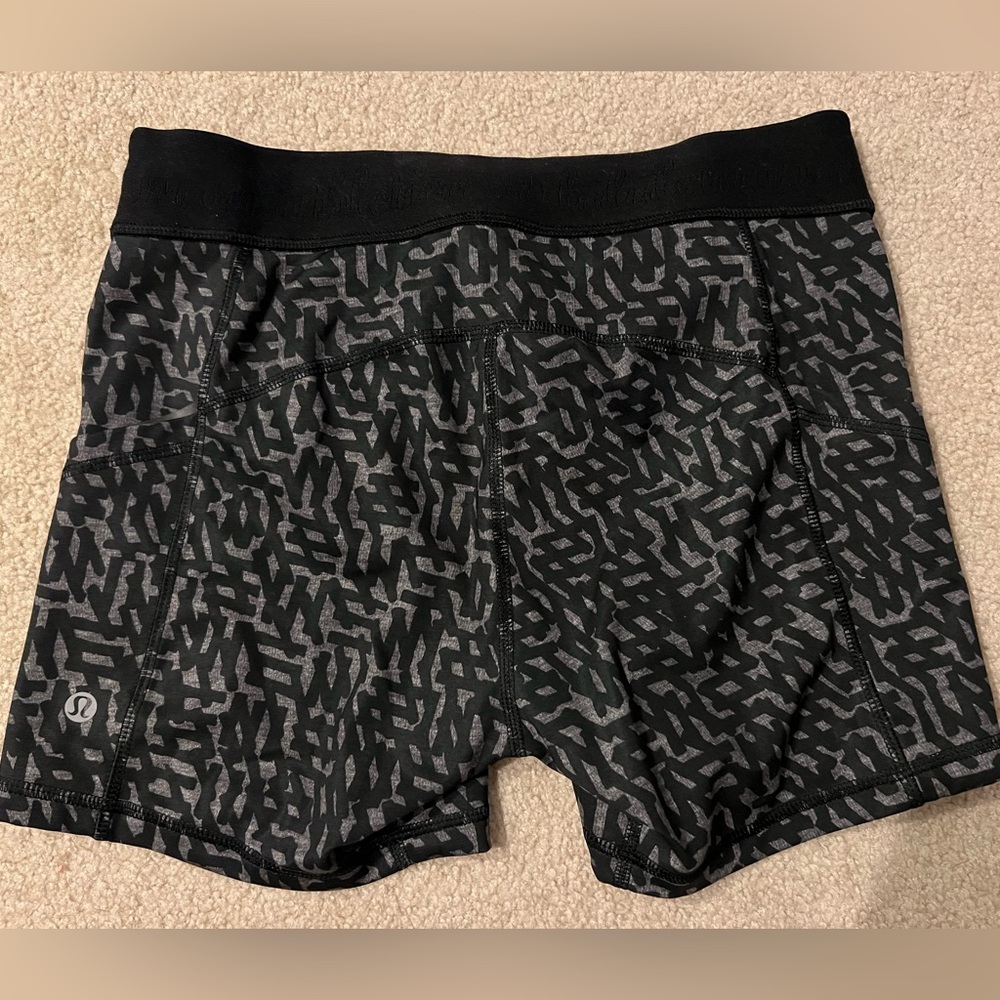 Lululemon black and gray What The Sport Short